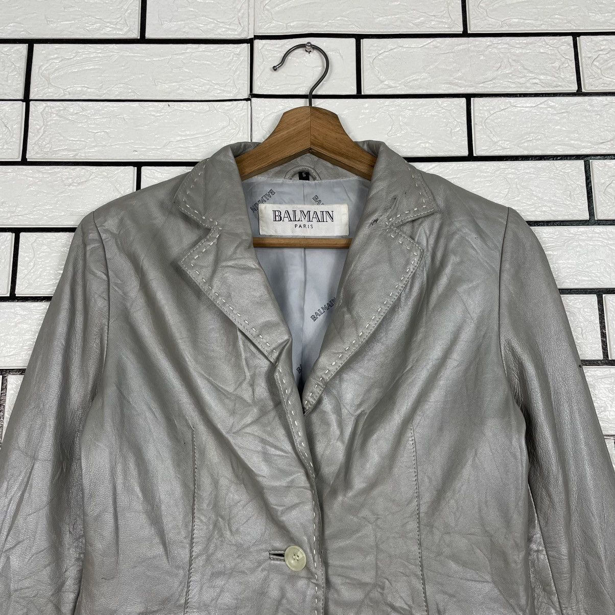 Balmain Balmain Women Leather Jacket Size S / US 4 / IT 40 - 2 Thumbnail