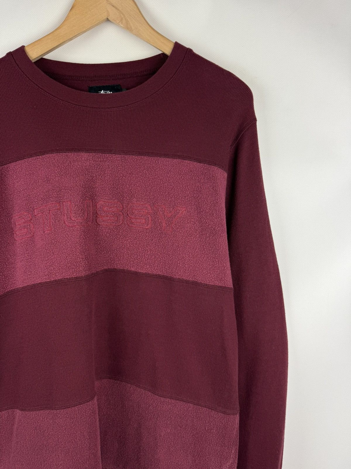 Stussy Stussy Men’s Big Logo Embroidered Sweater Pullover Size L Size US L / EU 52-54 / 3 - 3 Thumbnail