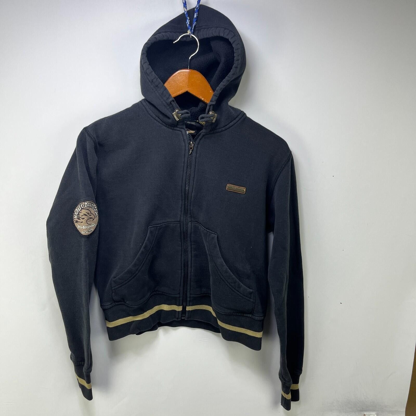 Harley Davidson Vintage Harley Davidson Zip Up Hoodie Y2K Women Small Size S / US 4 / IT 40 - 1 Thumbnail