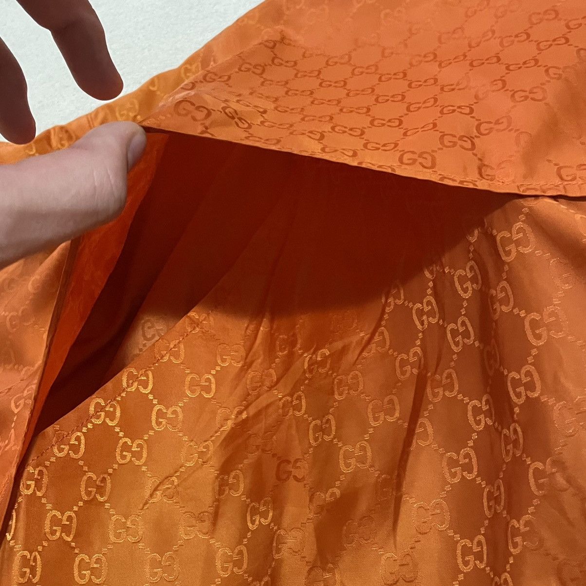 Gucci Gucci GG Monogram Orange Rare Light Jacket Luxury rap y2k Size US M / EU 48-50 / 2 - 7 Thumbnail