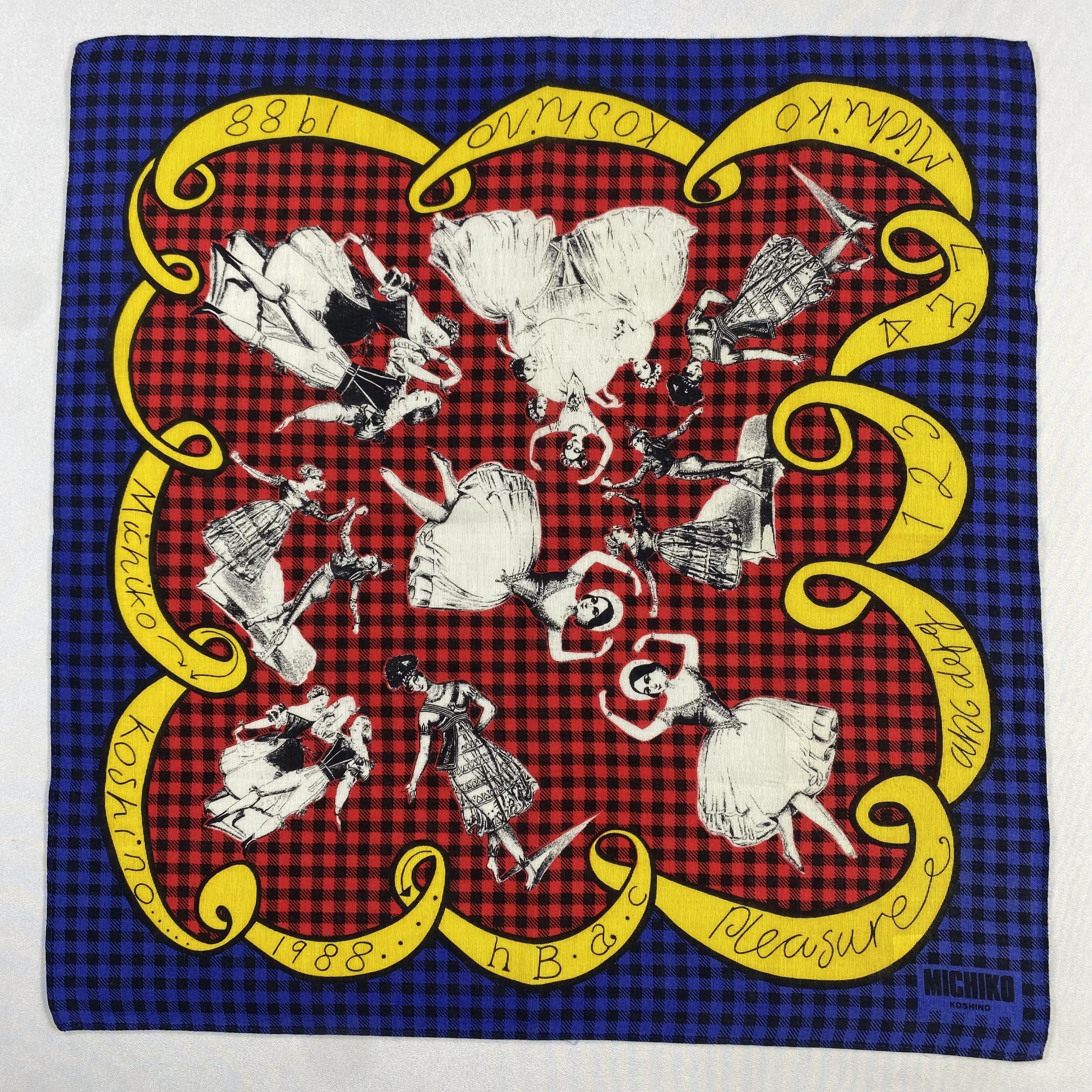 Michiko Koshino London × Vintage Michiko Koshino London Handkerchief / Neckerchief-P1434 Size ONE SIZE - 1 Thumbnail