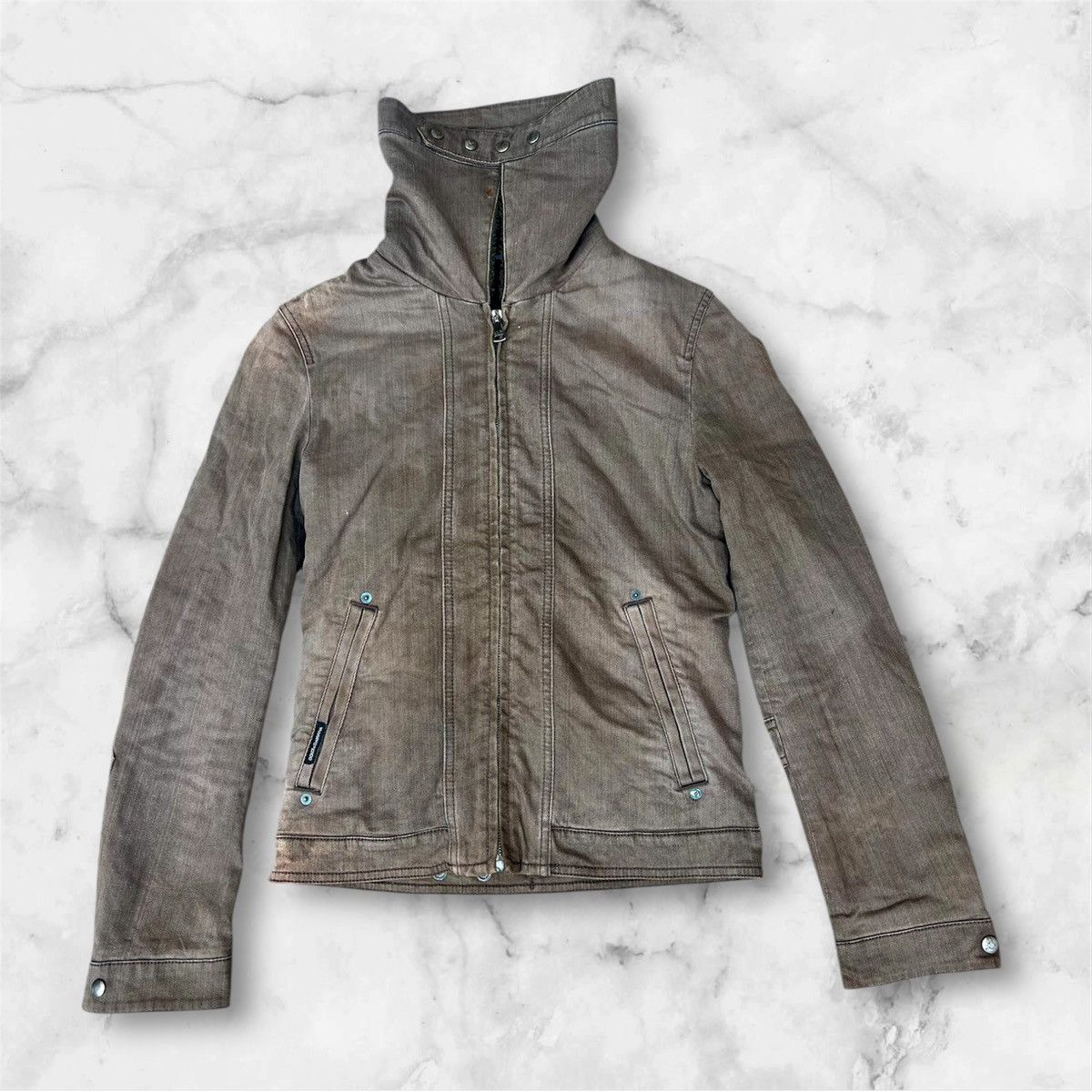 Dolce & Gabbana VINTAGE THRASHED D&G WOOL DENIM JACKET Size US S / EU 44-46 / 1 - 1 Thumbnail