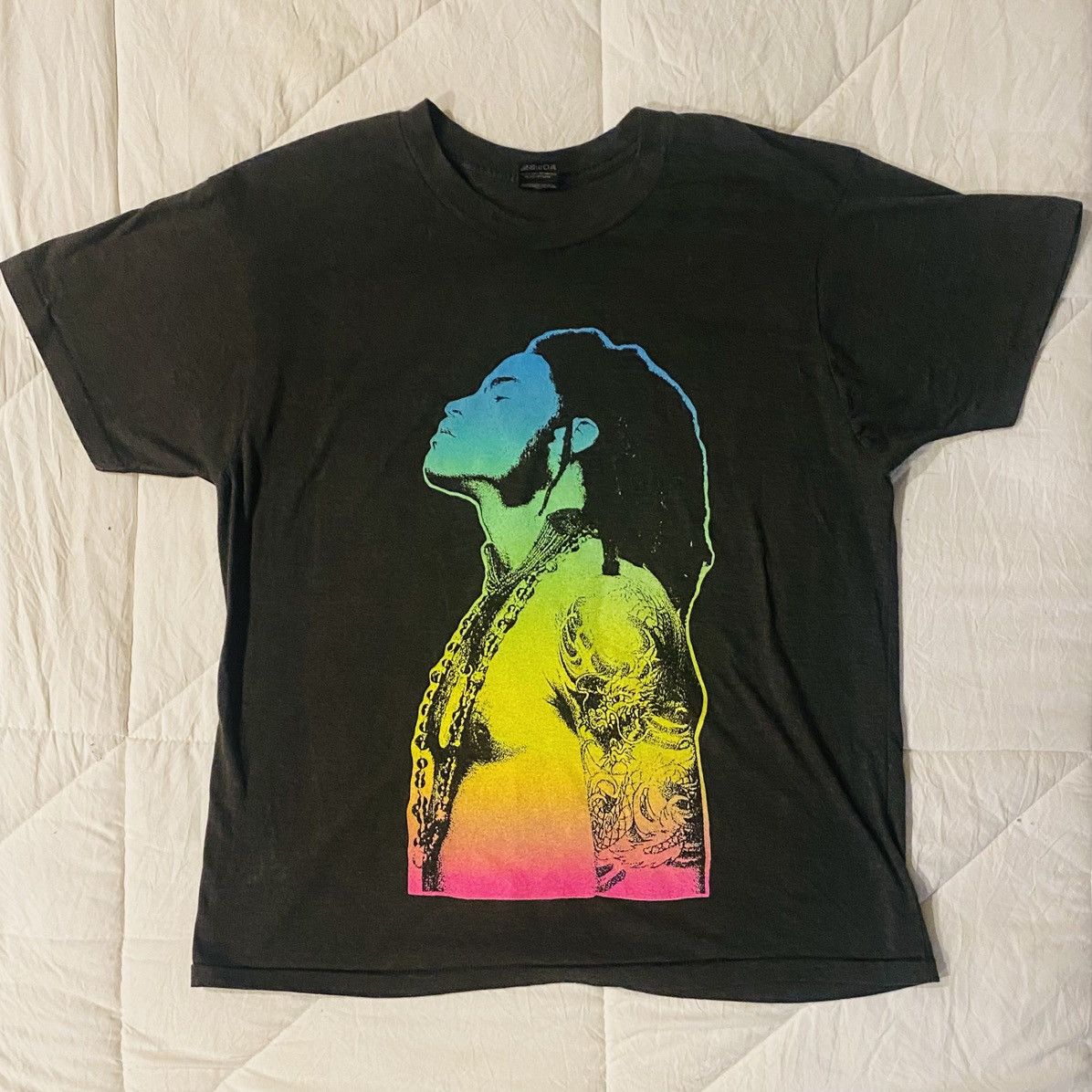 Band Tees × Vintage Vintage 1991 Lenny Kravitz “On The Run” Tour Rainbow Shirt L Size US L / EU 52-54 / 3 - 1 Thumbnail