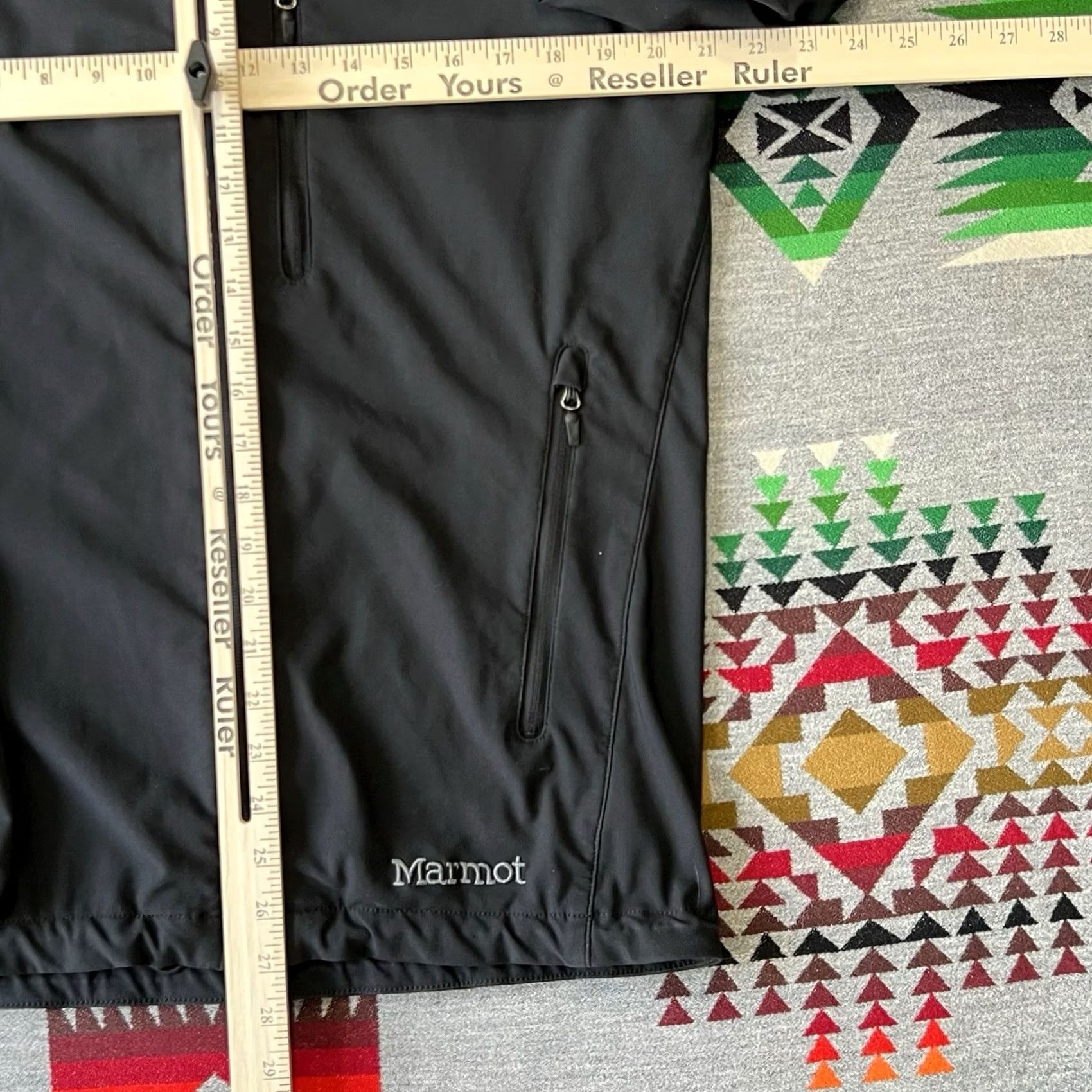 Marmot Marmot Tempo Jacket Mens Medium Black Full Zip Softshell Stretch Performance B9 Size US M / EU 48-50 / 2 - 4 Thumbnail