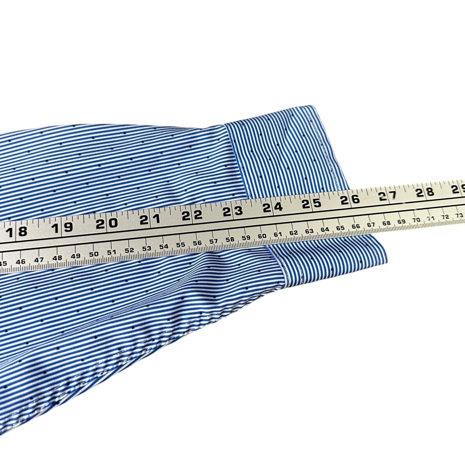 Other WRK Dress Shirt Men's 18 Blue 4 Way Stretch Slim Spread Size US XL / EU 56 / 4 - 9 Thumbnail