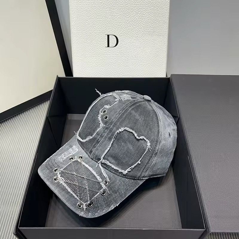 Other Washed Retro Vintage Style Distressed Baseball Cap Hat Size ONE SIZE - 2 Thumbnail