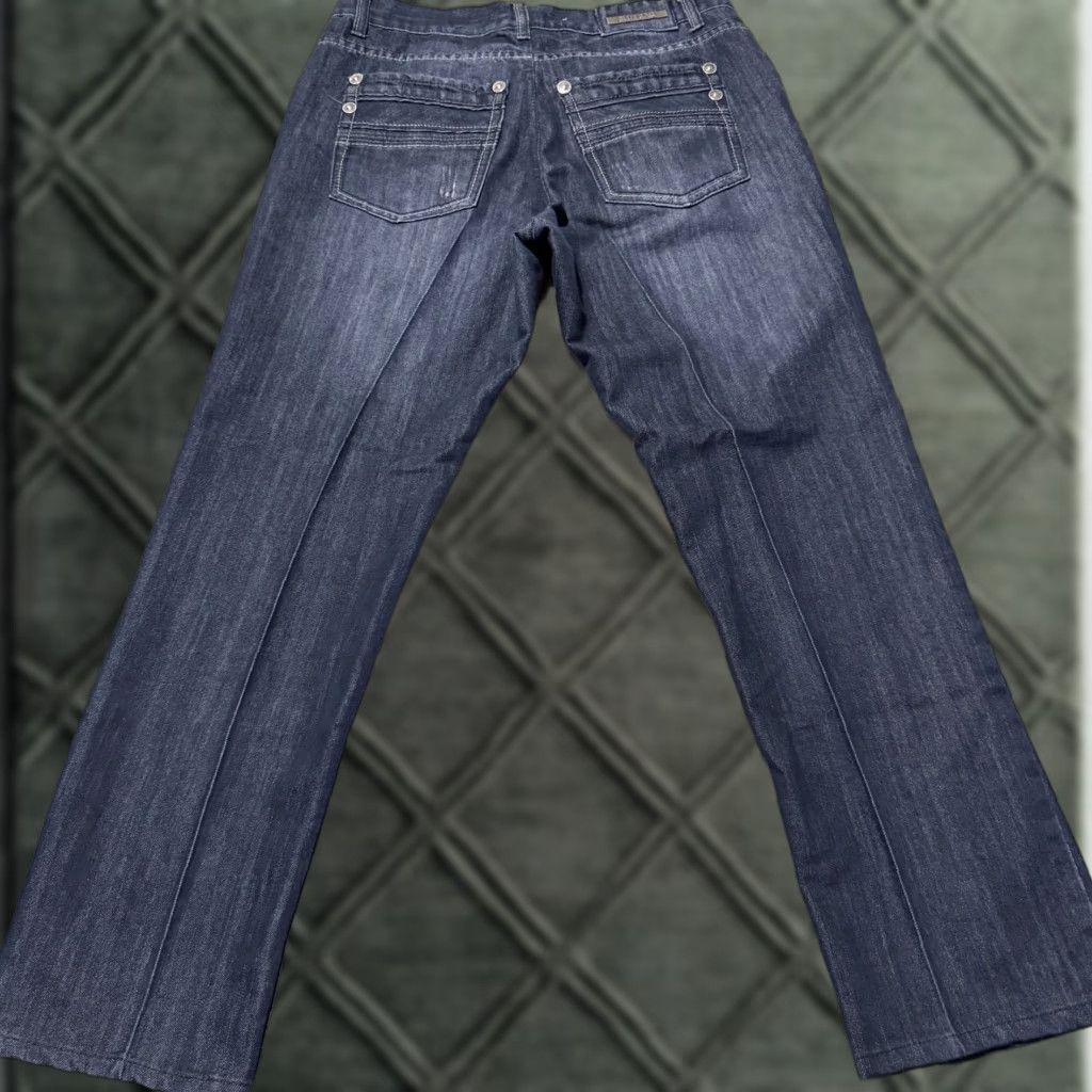 Denime Blue Rag Jeans Women Blue Denim Distressed Straight Leg 35X30.5 Classic Modern 5-Pocket Womens Size 24" / US 00 / IT 34 - 1 Thumbnail