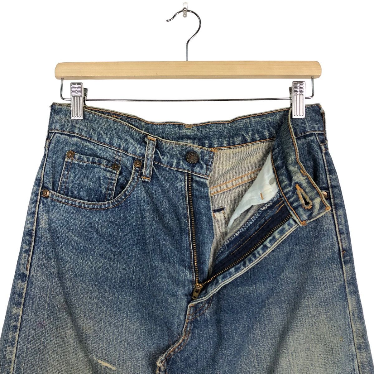 Levi's 🔥Rare Custom Design Skirt Levi’s Cartoon Network Design Size 29" - 10 Thumbnail