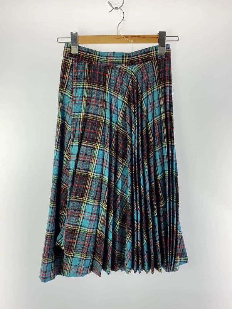 Comme des Garcons Comme Des Garcons size XS Blue Retro Plaid Design Skirt Size 24" / US 00 / IT 34 - 2 Thumbnail