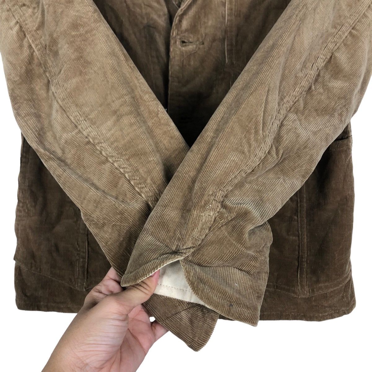 MasterPiece Cropped Biker Jacket Corduroy Scye Basics Masterpiece Japan Size XS / US 0-2 / IT 36-38 - 15 Thumbnail