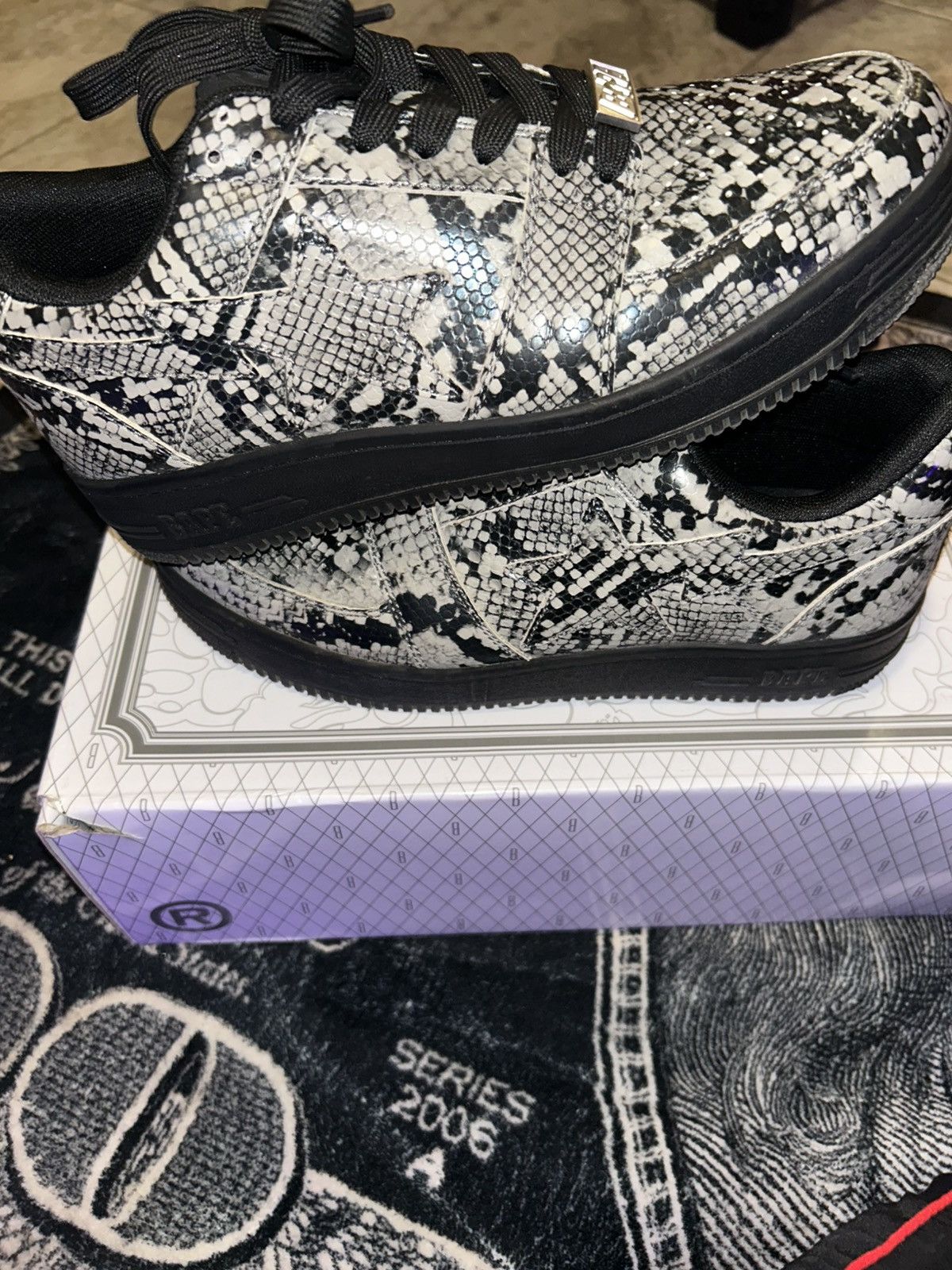 Bape BAPE STA snakeskin print Size US 9 / EU 42 - 1 Thumbnail