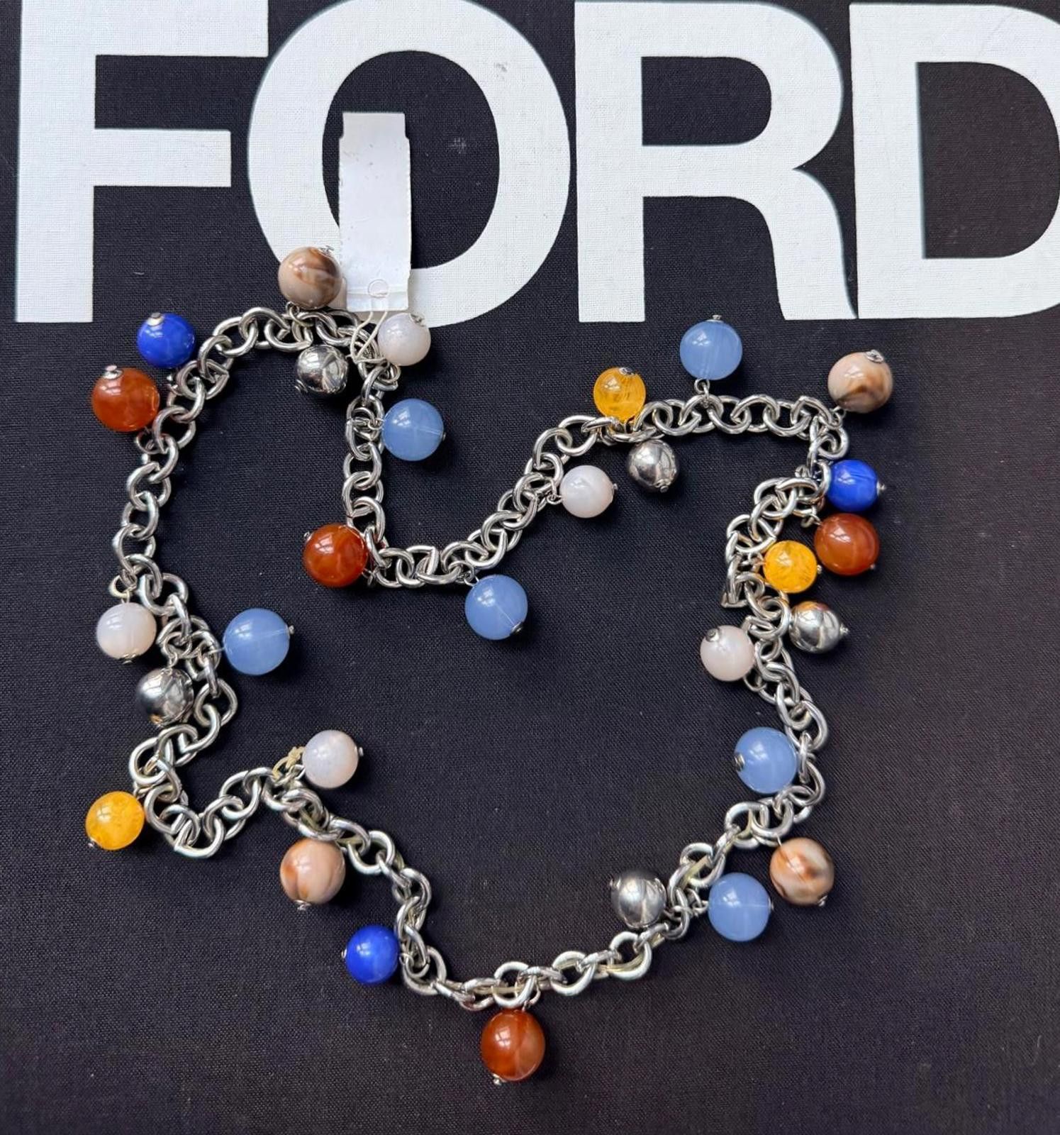 Other NY&Co Colorful Beaded Charm Chain Necklace NWT Size ONE SIZE - 5 Thumbnail