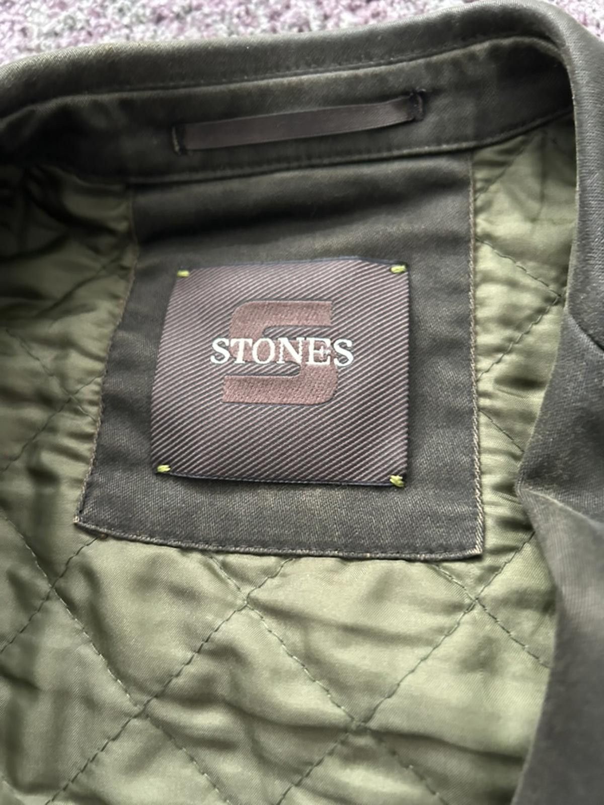 Stone Island STONES Men's Olive Green Quilted Lined Blazer Jacket Size US L / EU 52-54 / 3 - 3 Thumbnail