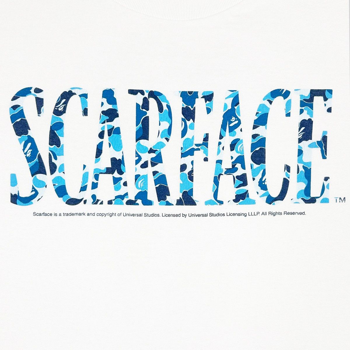 Bape Bape Scarface Blue Camo Tee Size US M / EU 48-50 / 2 - 3 Thumbnail