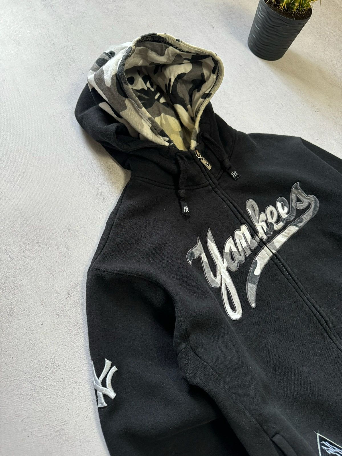 New York Yankees Vintage New York Yankees Hoodie Big Logo Baggy Y2K 90s Size US XS / EU 42 / 0 - 6 Thumbnail