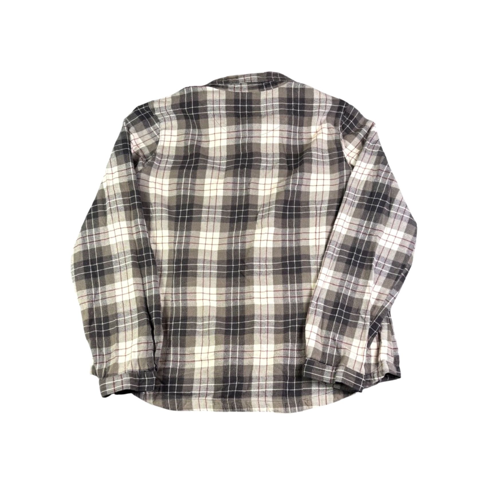 Vintage Woolrich Plaid Flannel Shirt Gray Black White Long Sleeve Button Up L Womens Casual Workwear Permission: Alice in Wonderland Theme Size L / US 10 / IT 46 - 2 Thumbnail
