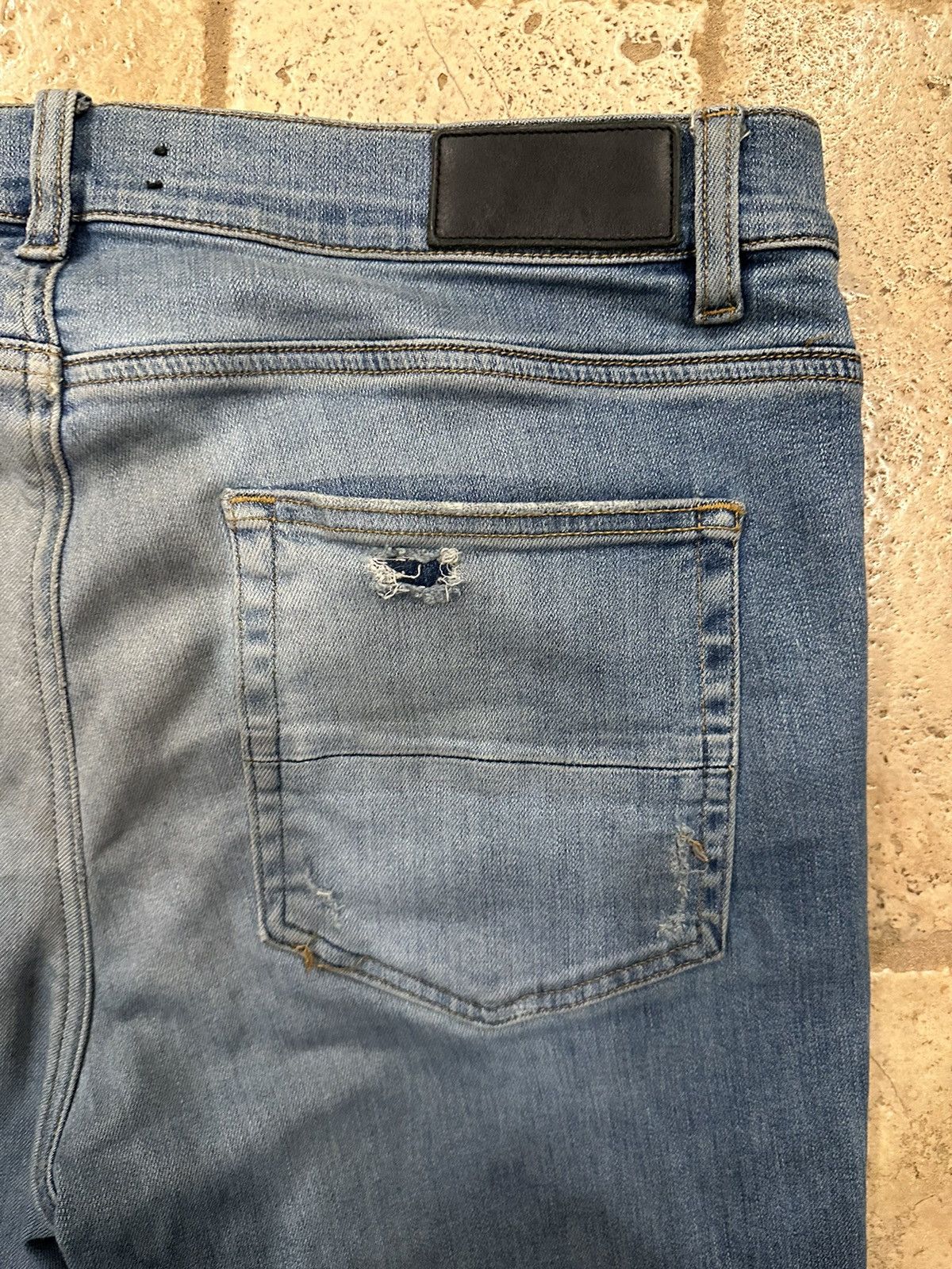 Amiri Amiri Stone Wash Blue Stack Denim Jeans Size US 38 / EU 54 - 11 Thumbnail