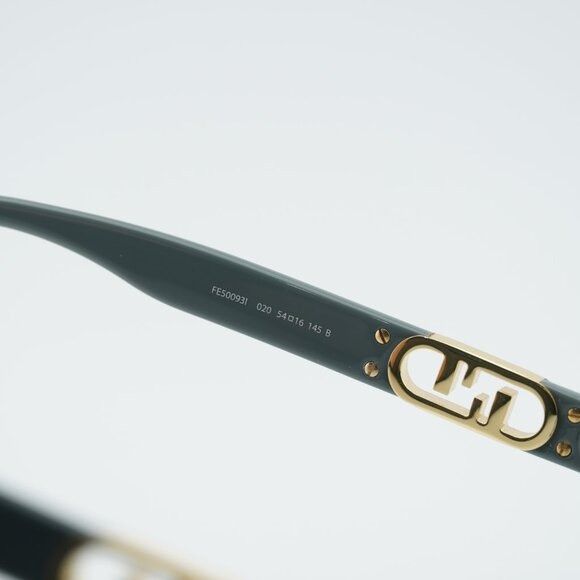 Fendi Fendi FE50093I 020 Eyeglasses Grey 54mm Square Frame Size ONE SIZE - 7 Thumbnail