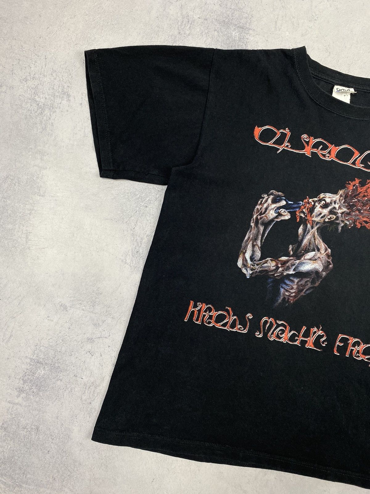 Band Tees × Vintage Vintage 00s Eisregen Krebs macht frei Y2K T shirt Size US M / EU 48-50 / 2 - 3 Thumbnail