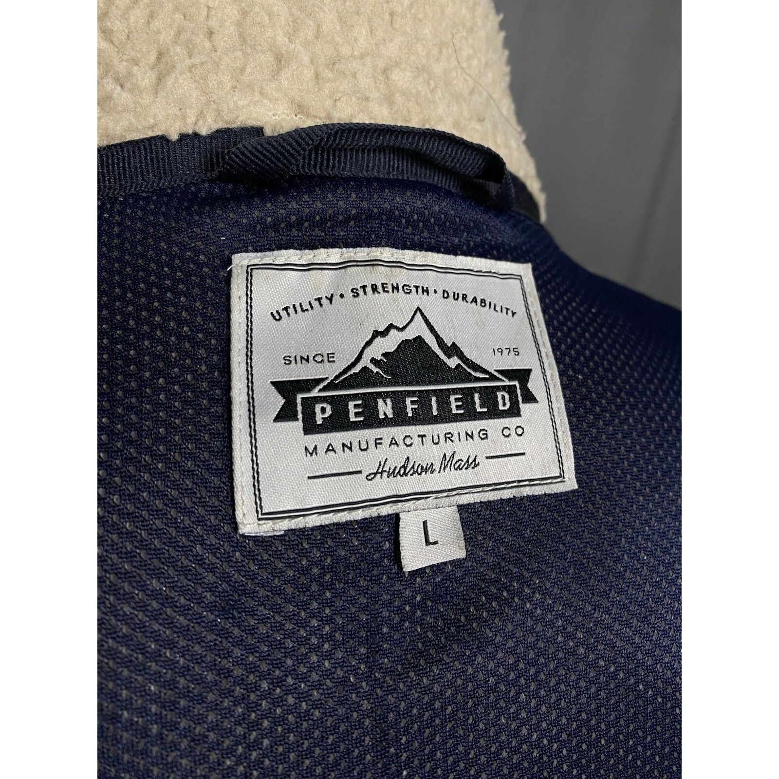 Penfield Penfield Men's Beige Deep Pile Sherpa Jacket Size L Size US L / EU 52-54 / 3 - 10 Thumbnail