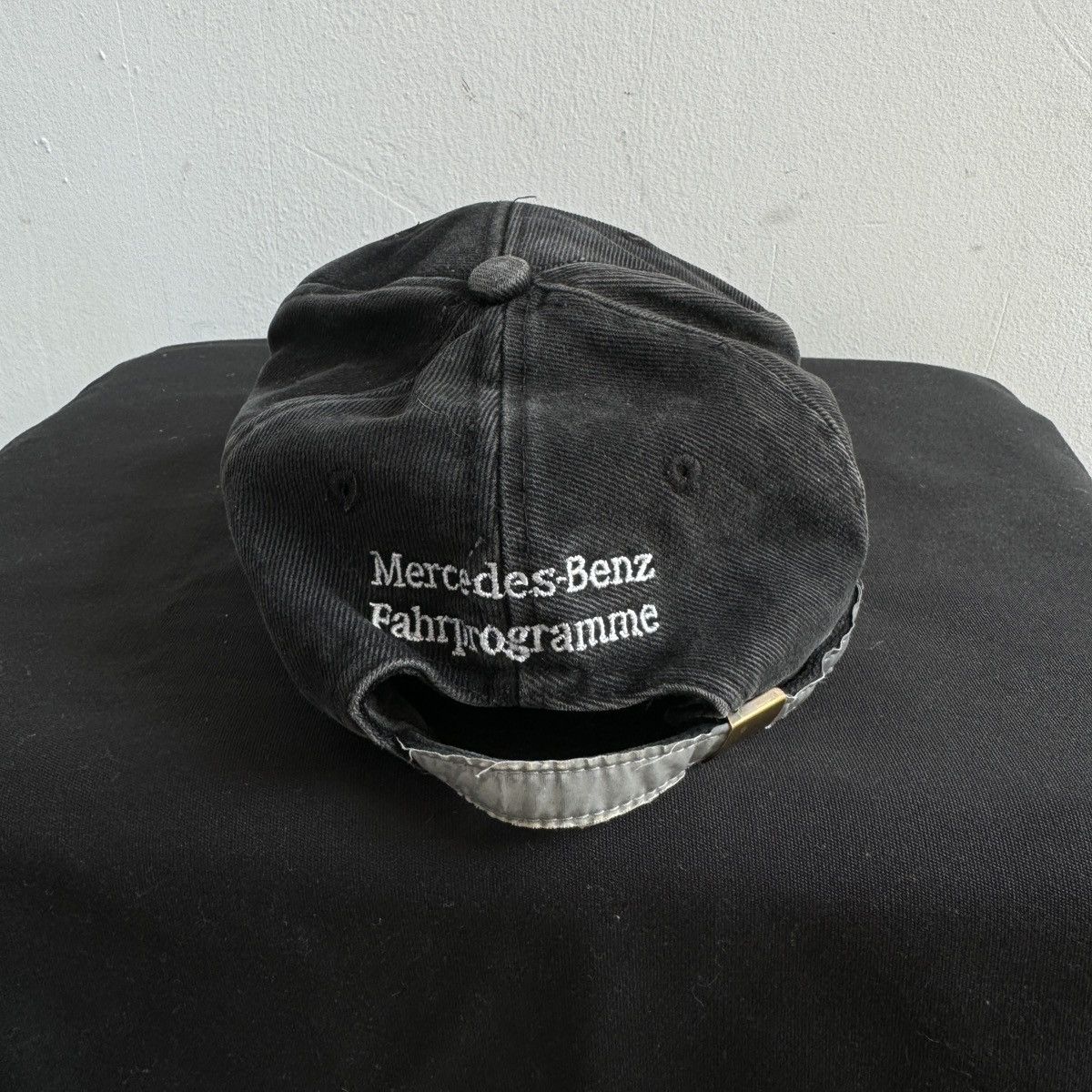 Mercedes-Benz 90s Vintage Mercedes Benz Embroidery Retro Faded Cap Size ONE SIZE - 4 Thumbnail
