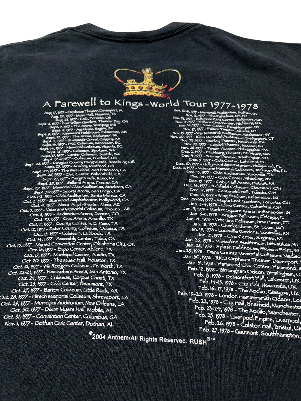 Band Tees × Vintage Vintage 00s Rush A Farewell To Kings Faded T-shirt Size US M / EU 48-50 / 2 - 7 Thumbnail