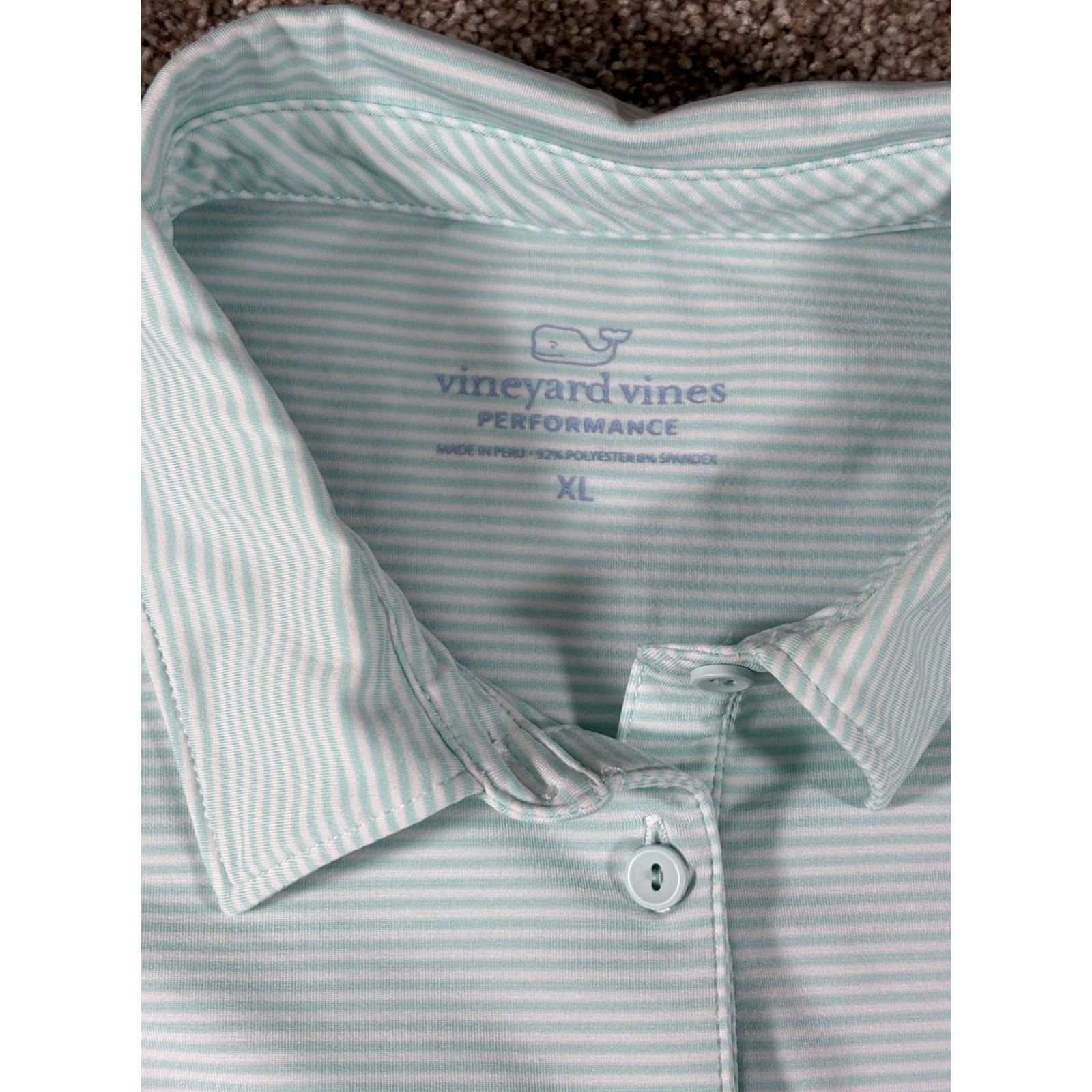 Vineyard Vines Vineyard Vines Polo Short Sleeve Golf Blue Texas Golf Association Women’s XL Polo Size 40" / US 18 - 3 Thumbnail