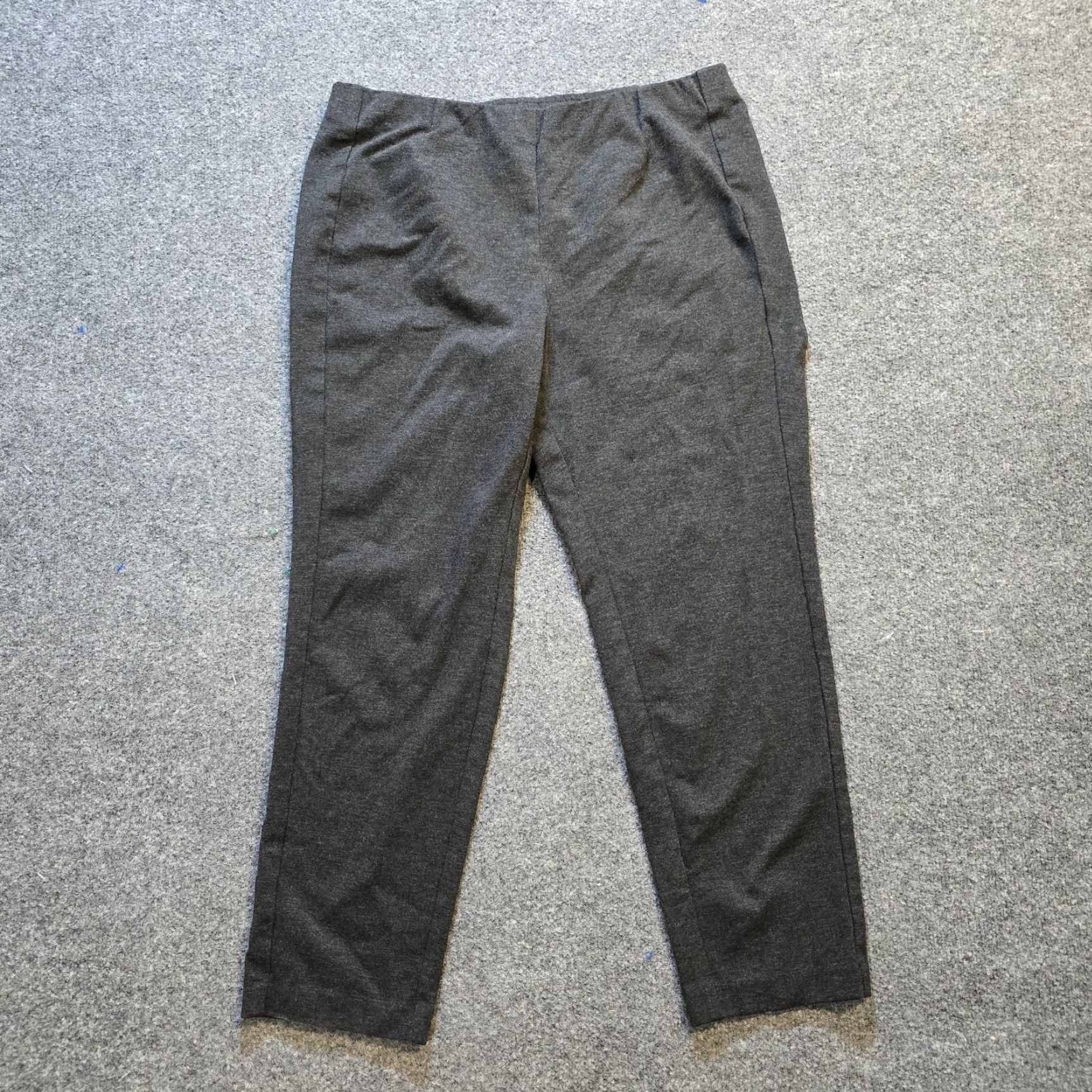 J. Jill J. Jill Pant Women Size L Gray Ponte Slim Leg Pull On Stretch Casual Capsule Size 24" / US 00 / IT 34 - 2 Thumbnail