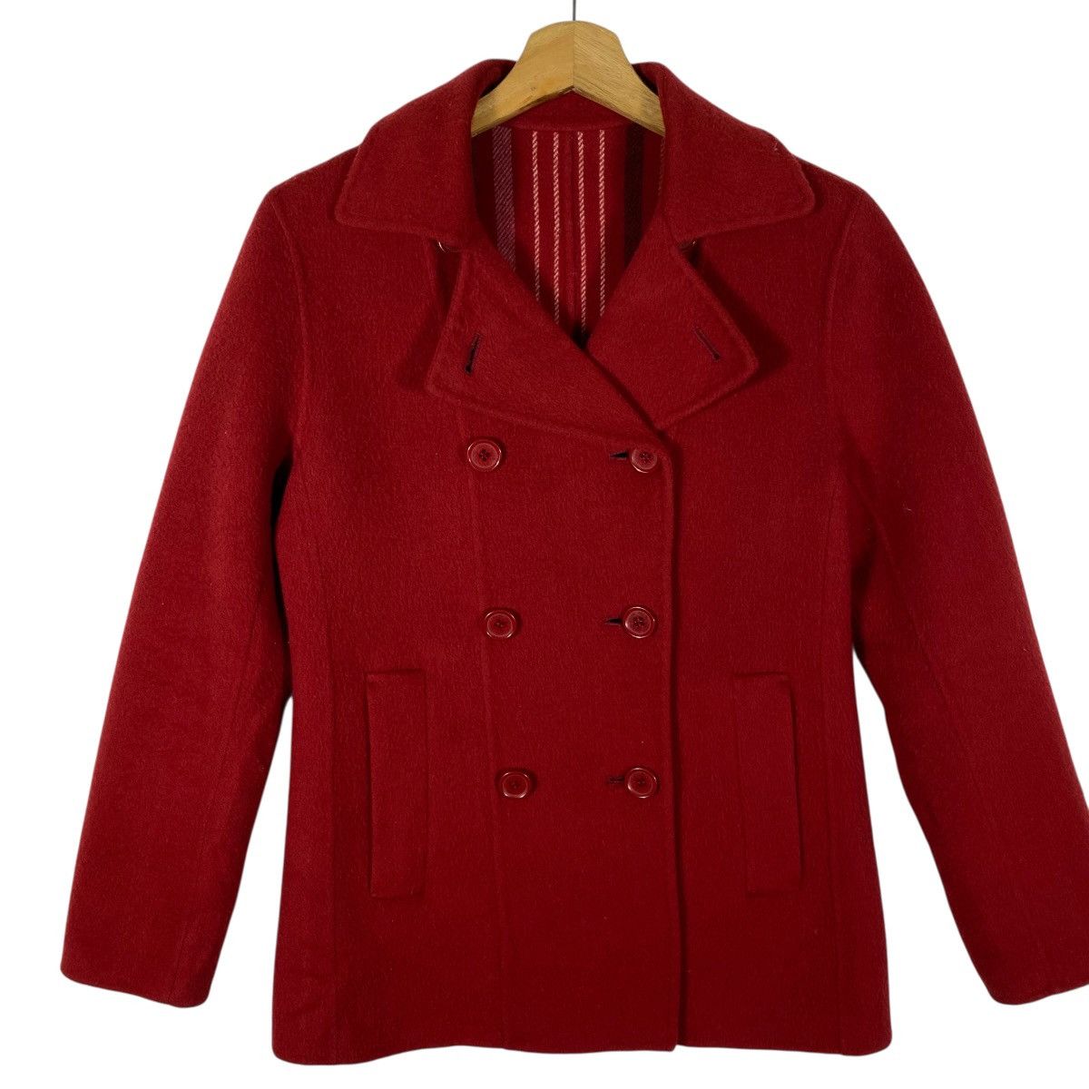 Sonia Rykiel Sonia Rykiel Wool Double Breasted Jacket Size 40 Red Colour Size S / US 4 / IT 40 - 4 Thumbnail