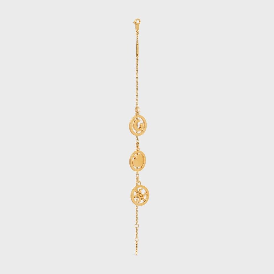 Celine o1loc1c1124 Size:OS / Separables Swivel Bracelet in Golden Size ONE SIZE - 3 Thumbnail