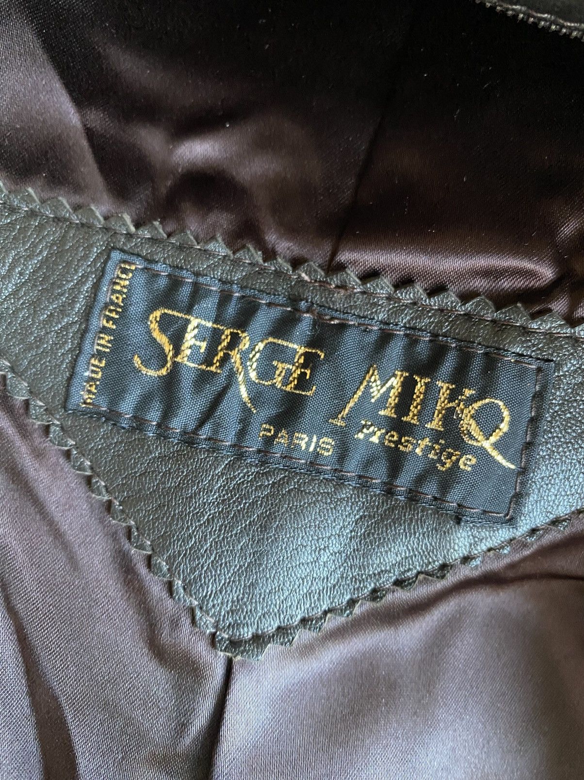 Other Vintage Serge Miko (Paris) leather jacket Size M / US 6-8 / IT 42-44 - 9 Thumbnail