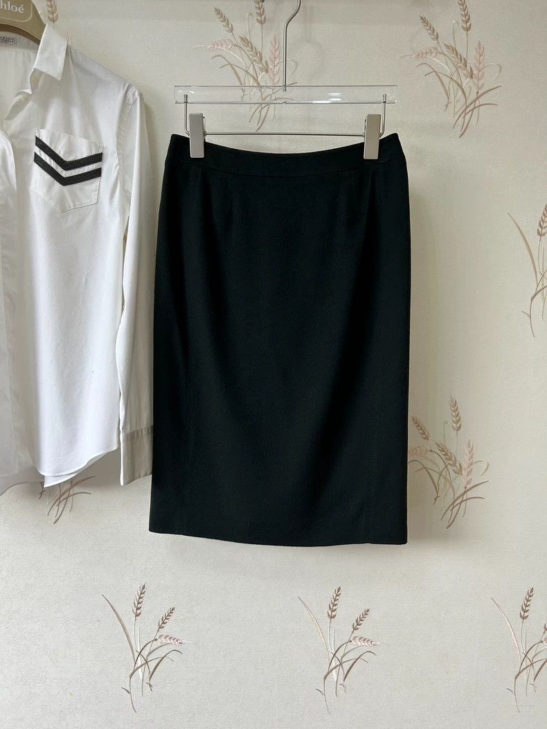 Loro Piana LORO PIANA Greenish pink cashmere skirt Size 26" / US 2 / IT 38 - 1 Thumbnail