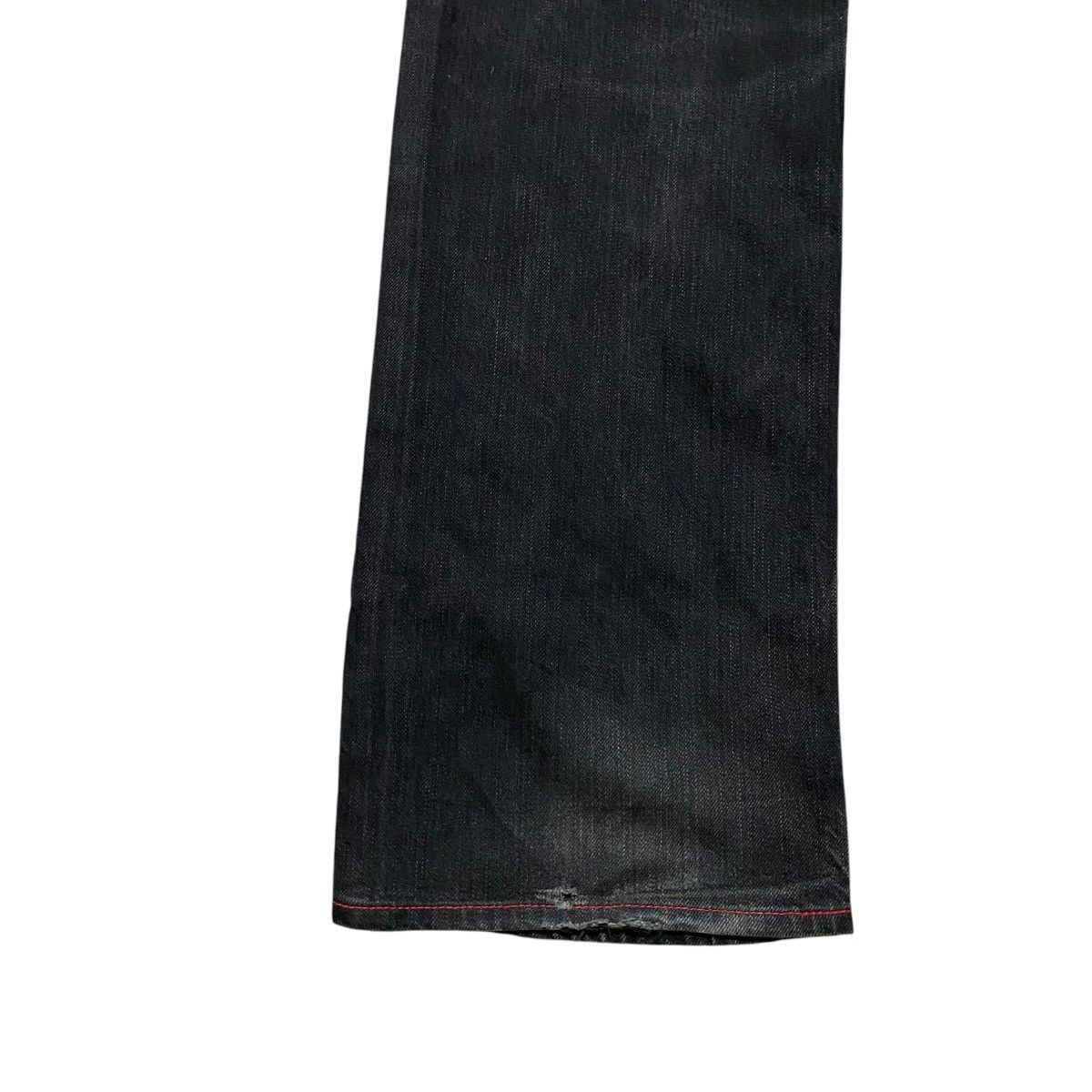 FTC Ftc Black Denim Jeans Red Stitch Size US 34 / EU 50 - 15 Thumbnail