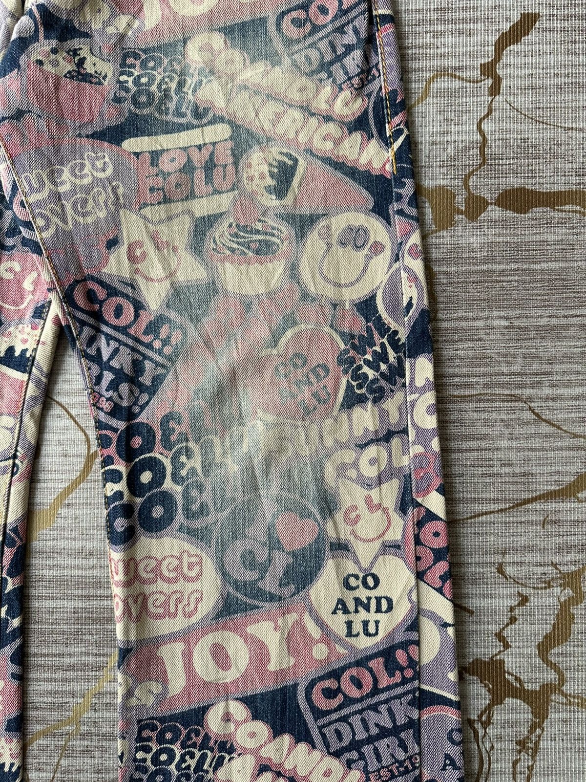 Hysteric Glamour Japanese Brand Co&Lu Fullprint Design Hysteric Style Denim Size US 28 / EU 44 - 9 Thumbnail