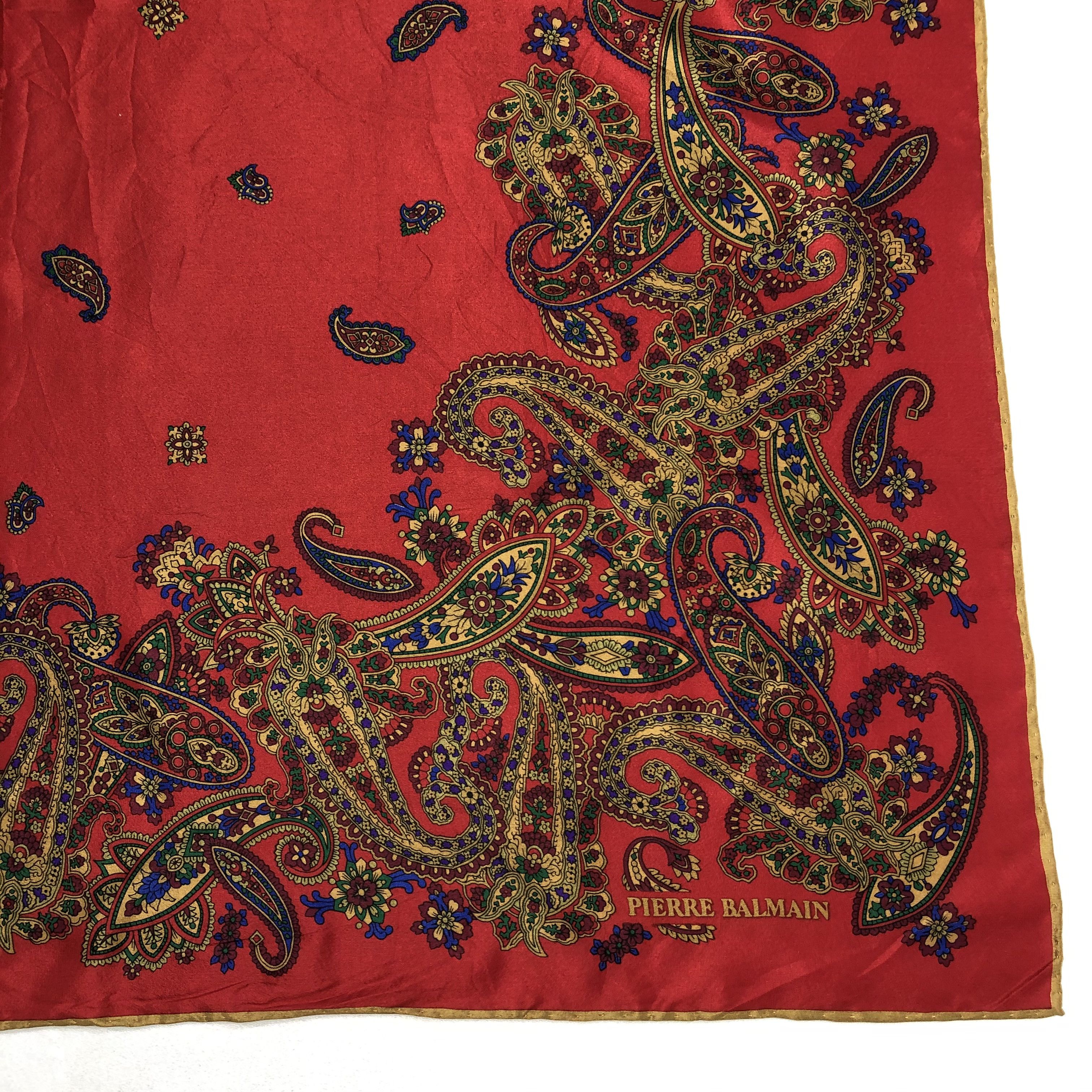 Pierre Balmain Vintage Pierre Balmain Silk Scarf Size ONE SIZE - 4 Thumbnail