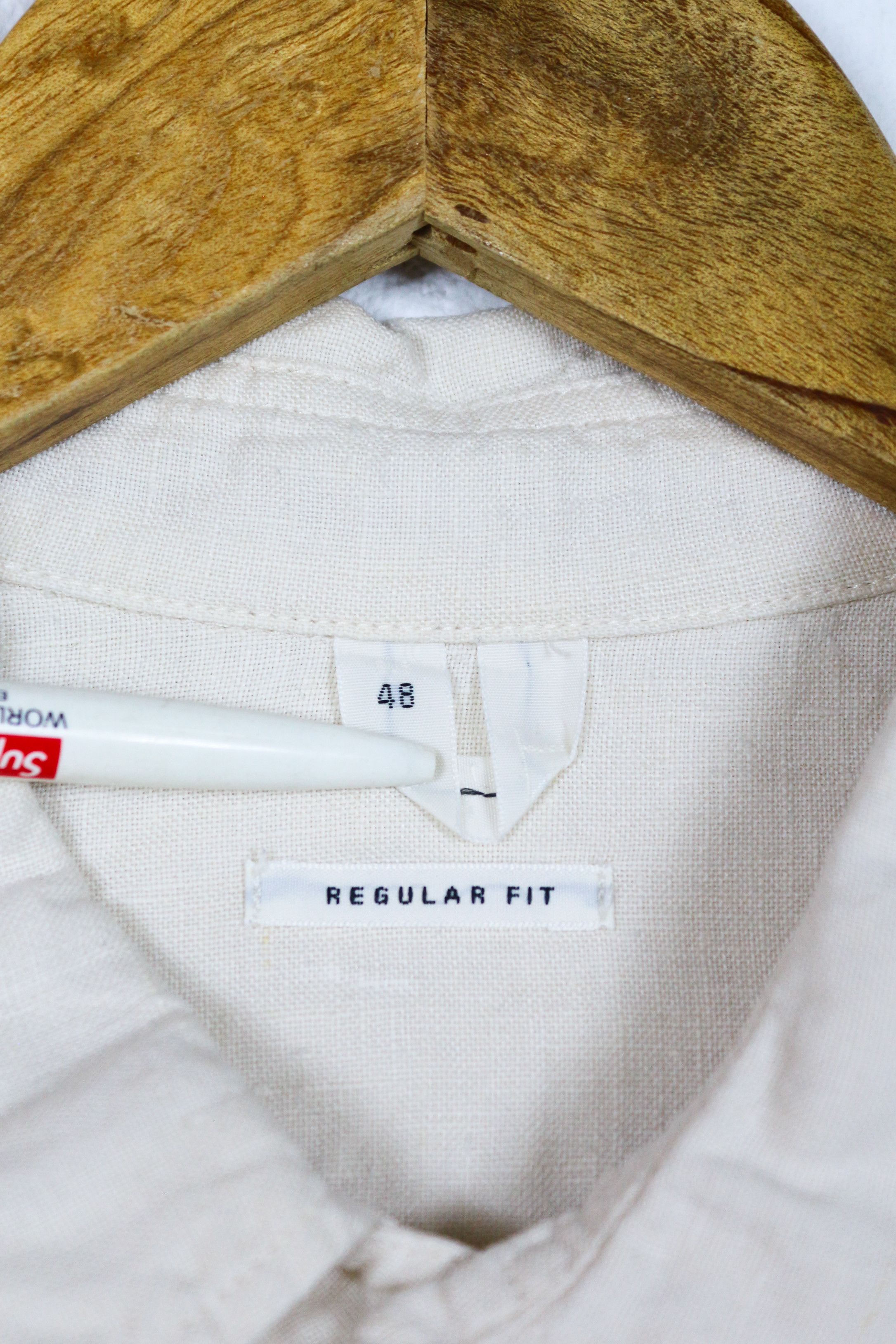 Arket Arket Beige Linen Shirt Heritage 48 M Size US M / EU 48-50 / 2 - 3 Thumbnail