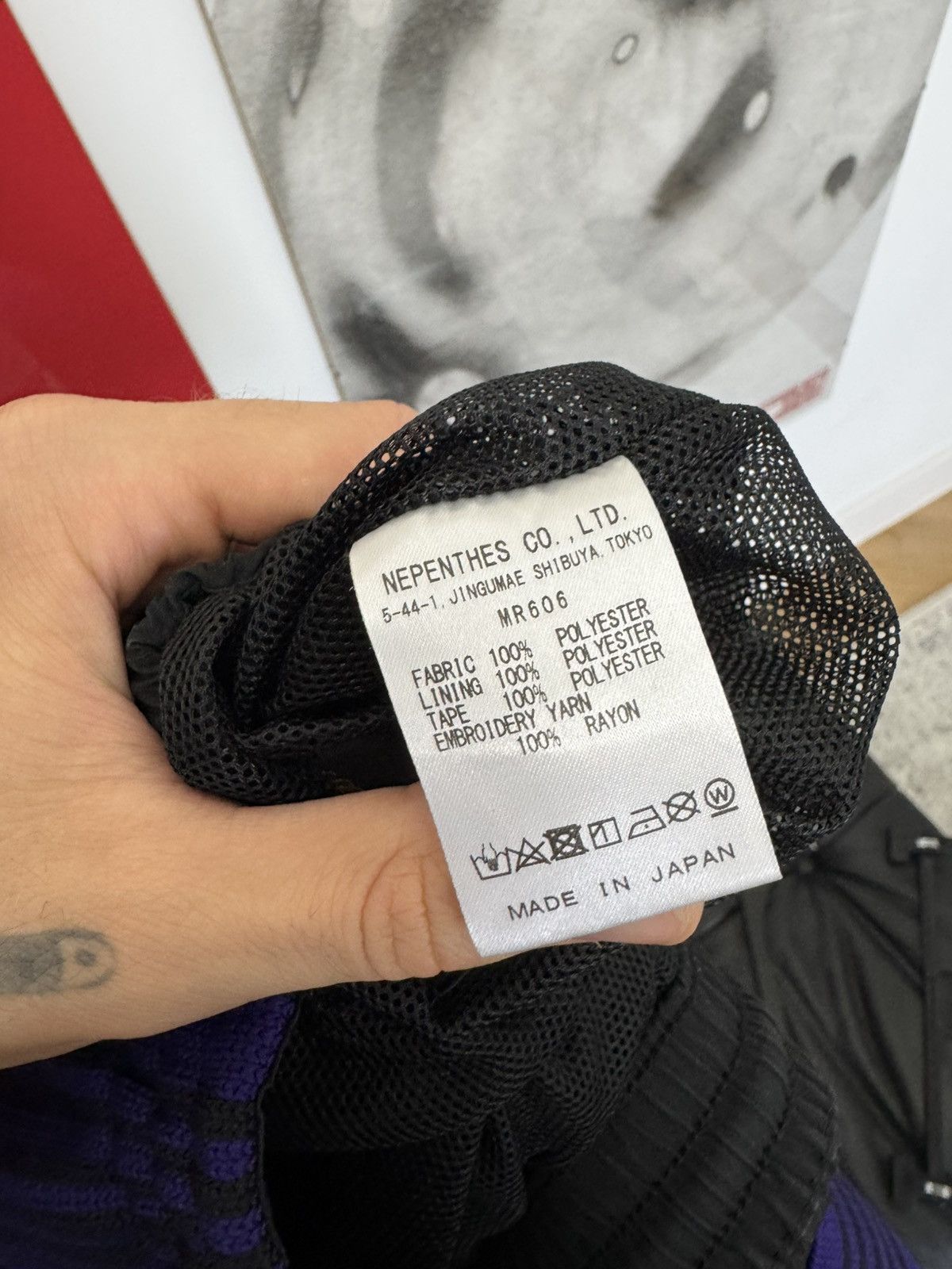 Needles Needles x DC Shoes Track Pants - Black Purple Japanese Rare Size US 33 - 7 Thumbnail