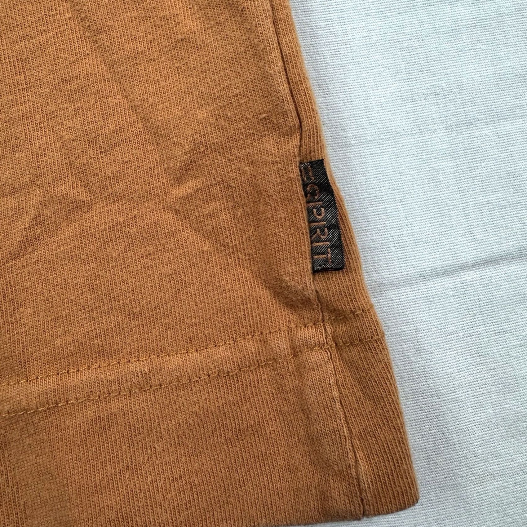 Esprit VINTAGE Esprit Long Sleeve Shirt Adult Medium Pocket Logo Hipster 80s 90s Shirt Mens Orange Cotton Crew Neck 90s Hipster Logo Pocket Size US M / EU 48-50 / 2 - 3 Thumbnail