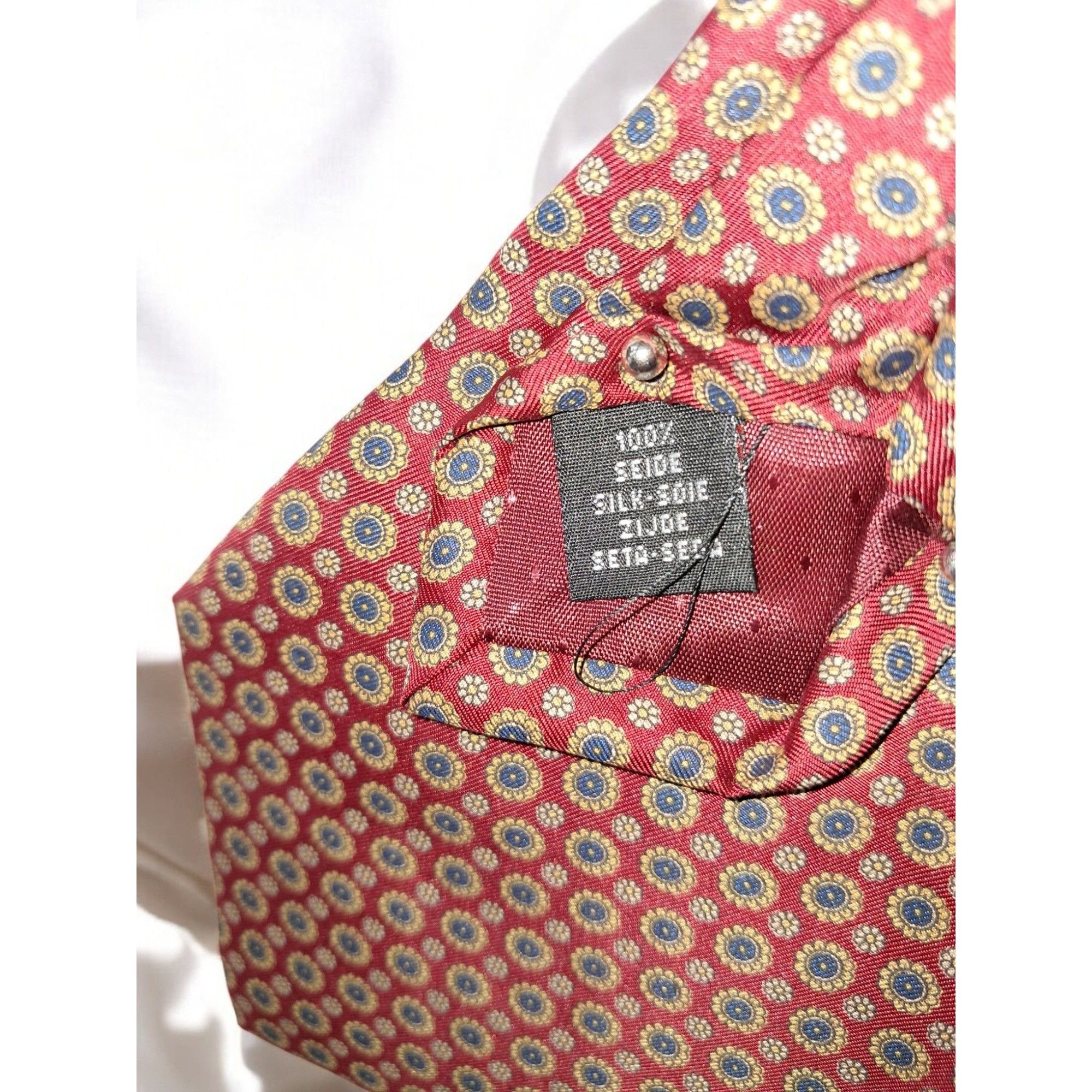 Other La Cravallissima di Raffaello e Allessio 100% Silk Tie Red Size ONE SIZE - 10 Thumbnail