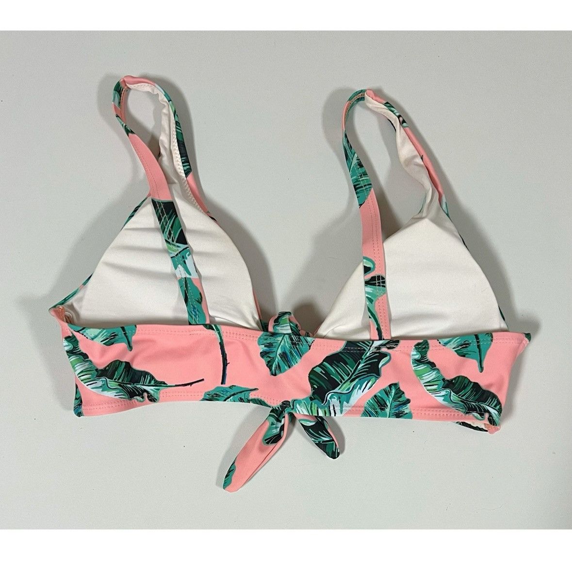 Other Pink Palm Tree Bikini Top Swimwear Bathing Suit Size L 🌴✨ Size L / US 10 / IT 46 - 5 Thumbnail