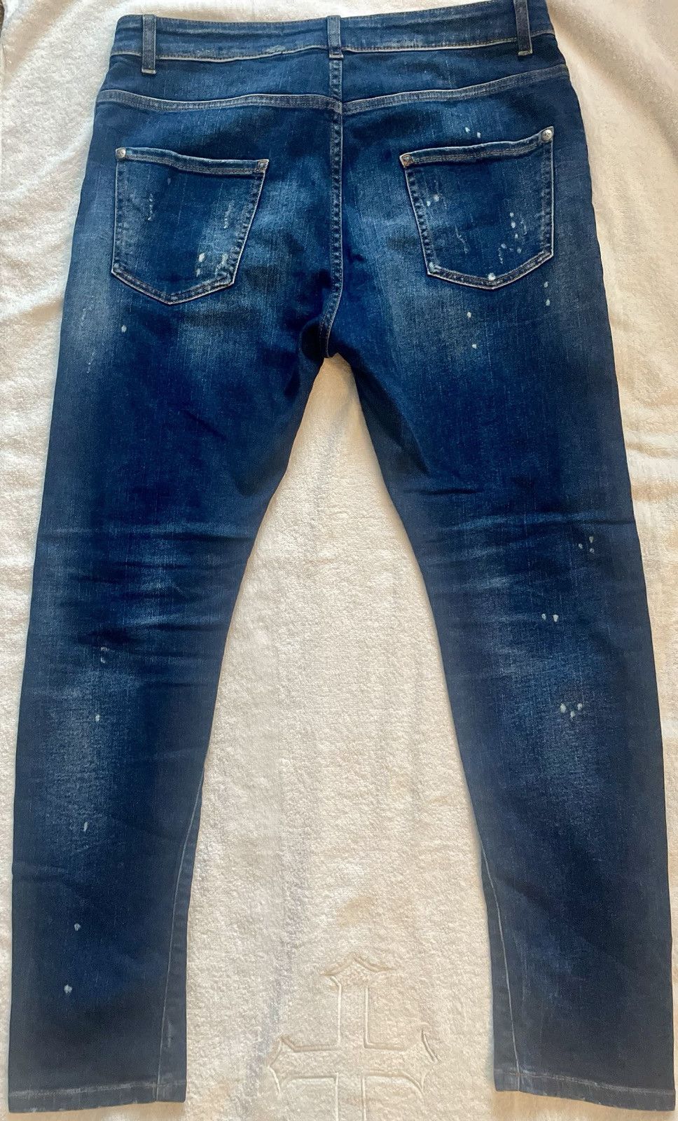 John Richmond John Richmond Distressed Jeans Paint Splatter Size 32 Size US 32 / EU 48 - 7 Thumbnail