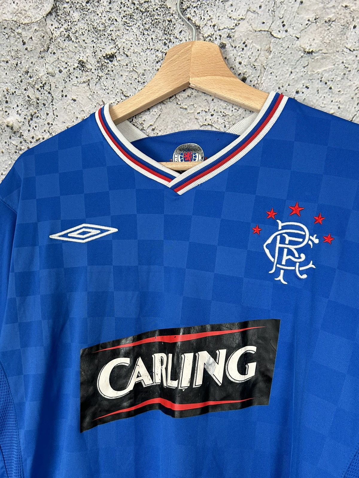 Umbro Vintage Glasgow Rangers Soccer Jersey Umbro Football 90s Size US L / EU 52-54 / 3 - 3 Thumbnail
