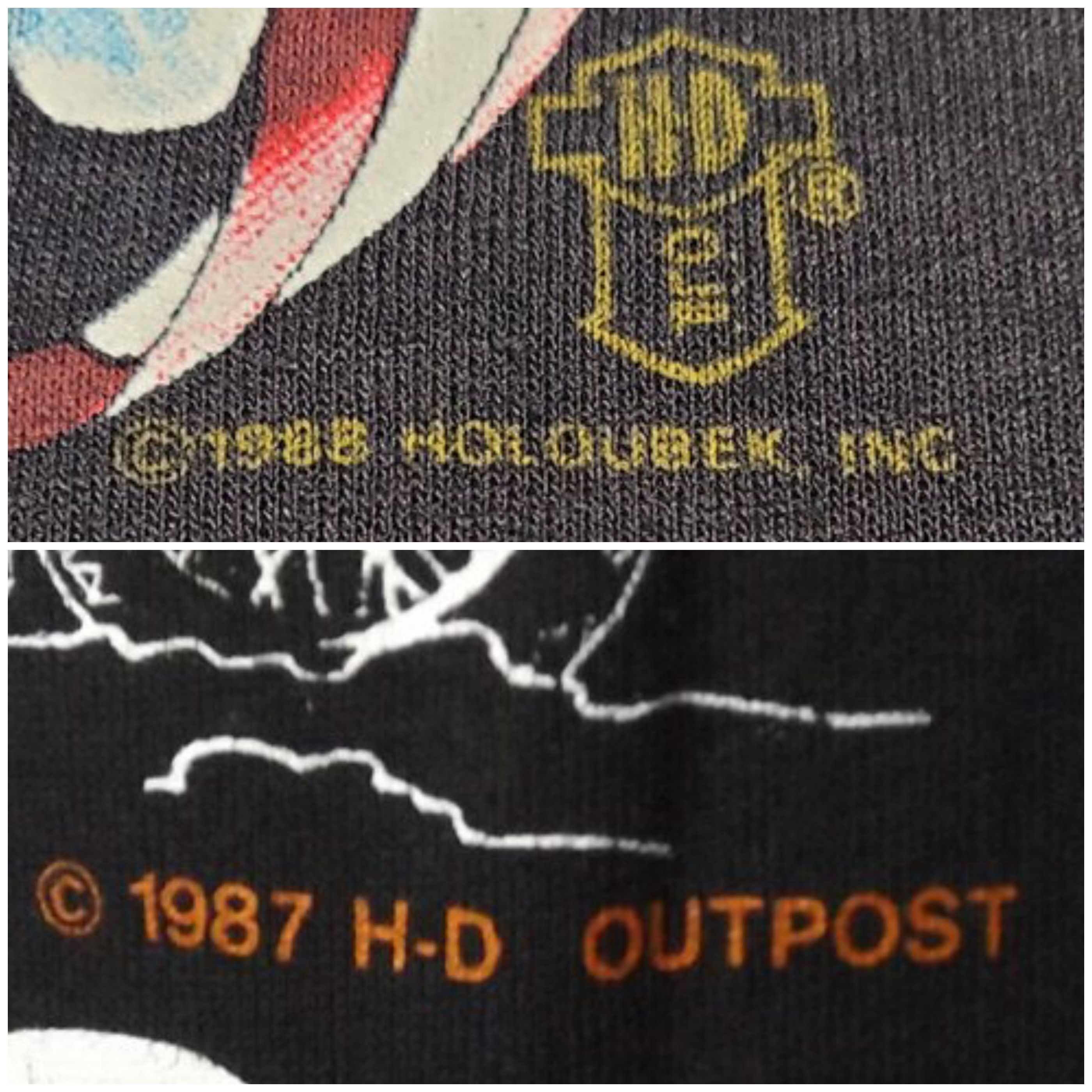Harley Davidson HOLOUBEK Tshirt, M, Harley Davidson, Eagles/Flags,Vintage 87 Size US M / EU 48-50 / 2 - 8 Thumbnail