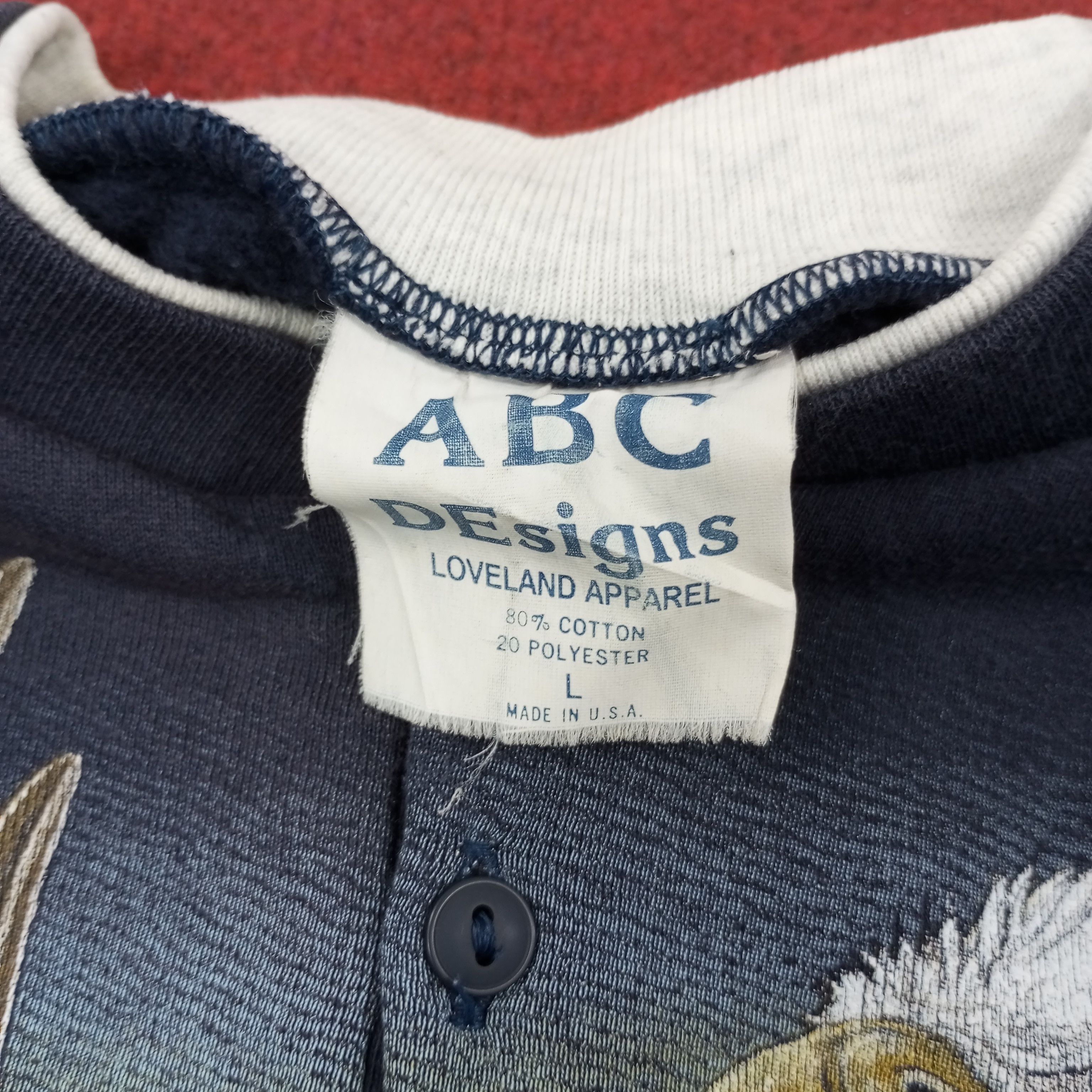 Vintage Eagles Habitat Art Design Style Vintage Sweatshirt c216n15 Size US M / EU 48-50 / 2 - 6 Thumbnail