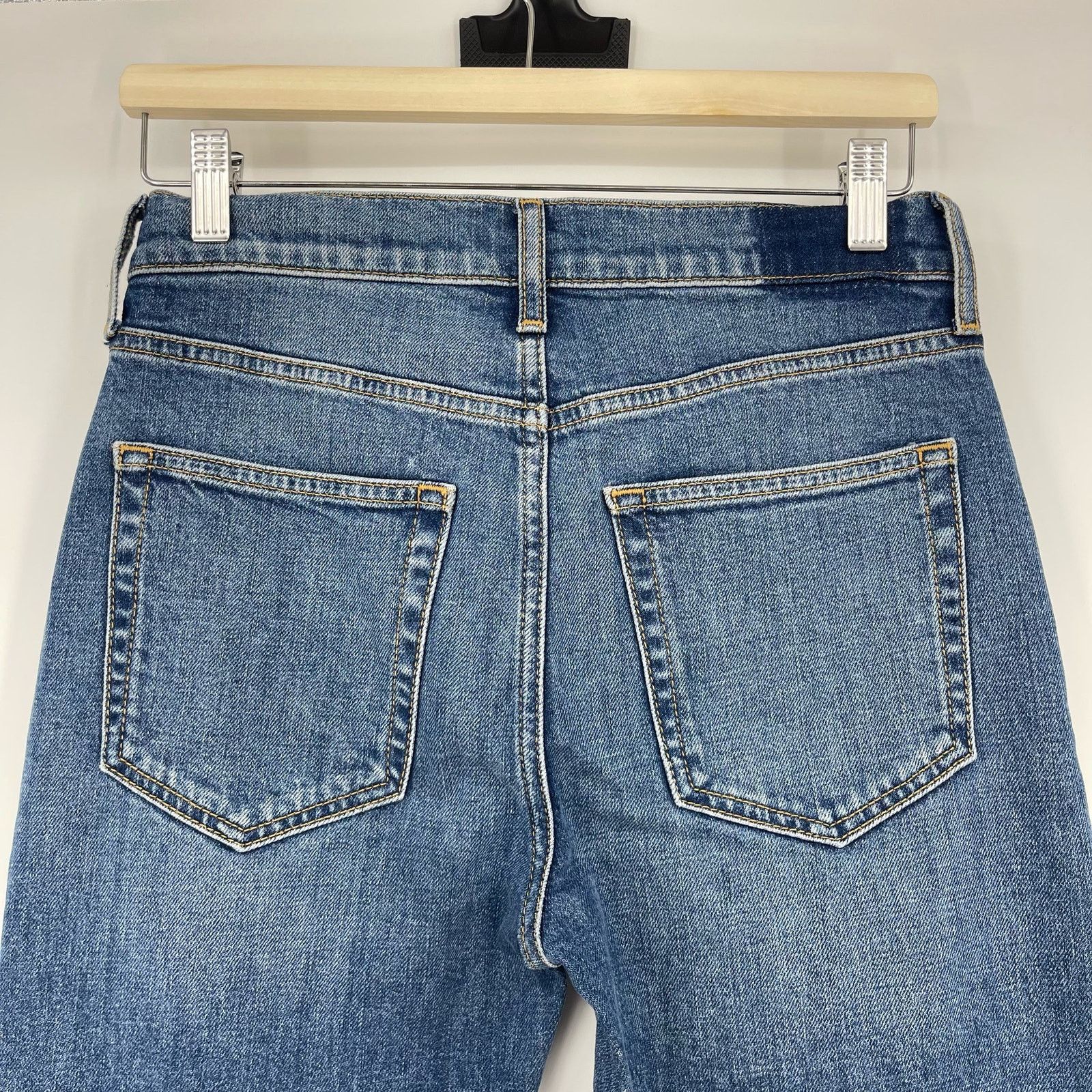 ETICA Etica | Twisted Seam Slim Split Hem Jeans Riverside Wash 26 Size 26" / US 2 / IT 38 - 10 Thumbnail