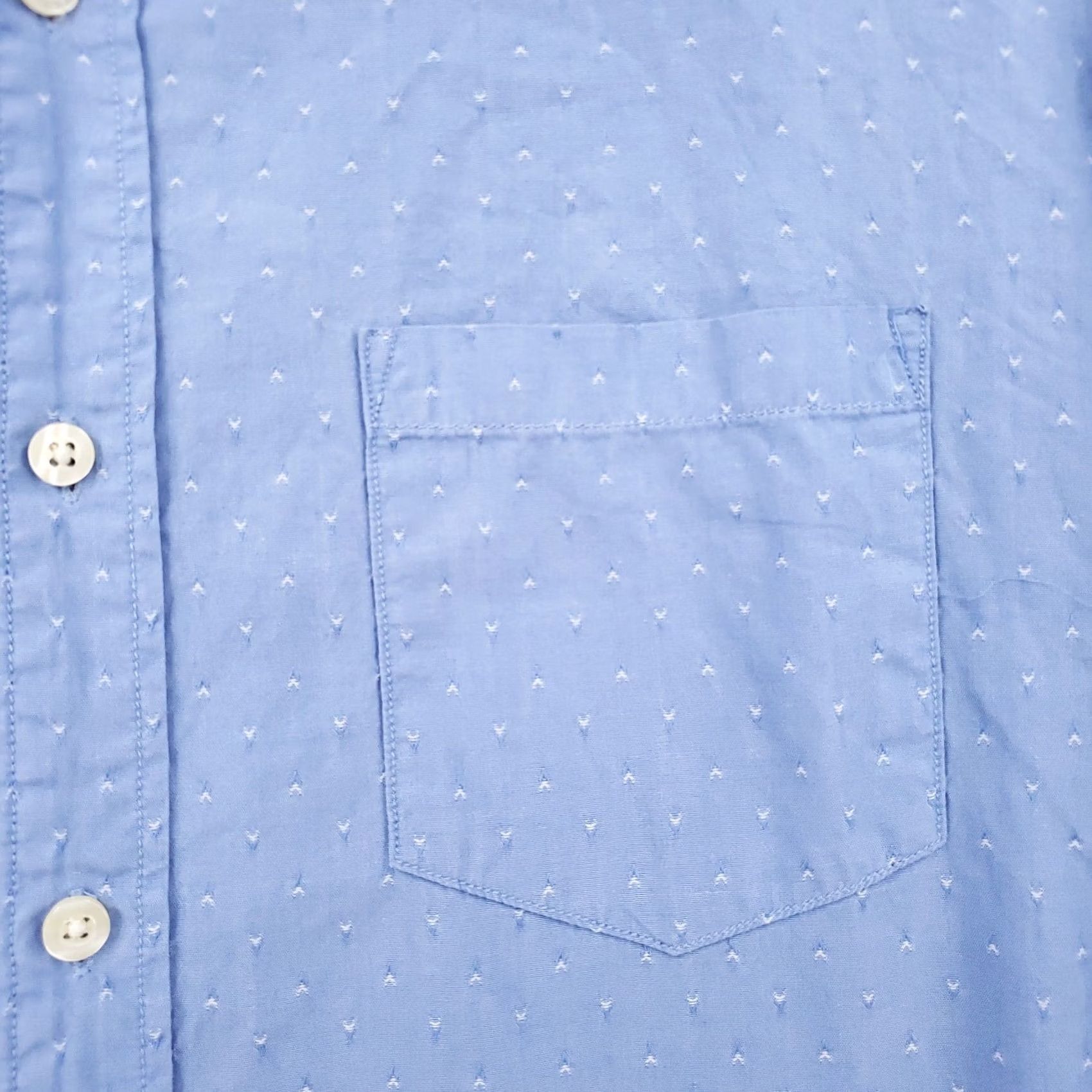 J.Crew J Crew Woven Button Up Shirt Mens L Large Blue Long Sleeve Collared Size US L / EU 52-54 / 3 - 3 Thumbnail
