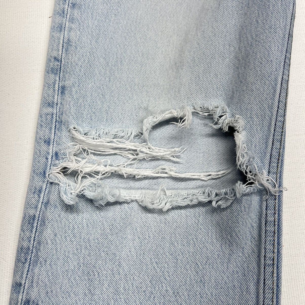 Reformation Reformation Jeans Blue Cynthia High Rise Relaxed Denim Rip Size 29" - 6 Thumbnail