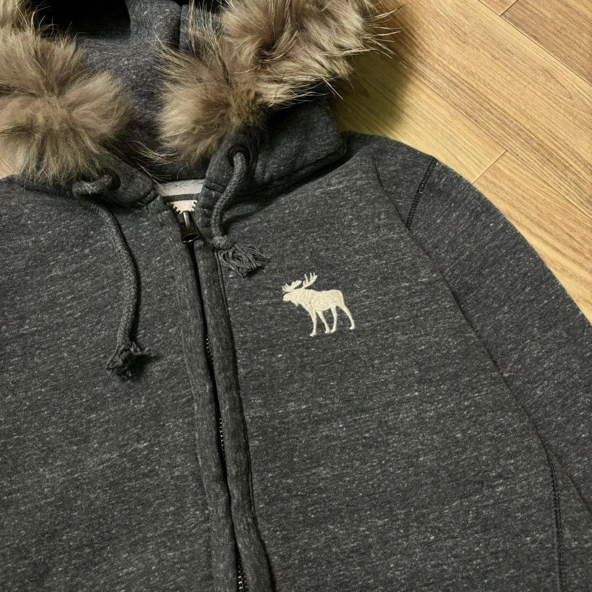 14th Addiction × If Six Was Nine × Le Grande Bleu (L.G.B.) Abercrombie & fitch Fur jacket hoodie IfSixWasNine LGB Style Size US M / EU 48-50 / 2 - 7 Thumbnail