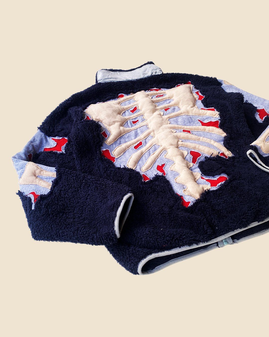 Handmade × Nike 1 OF 1 REWORKED NIKE 3D SKELETON SHERPA JACKET SIZE S Size US S / EU 44-46 / 1 - 4 Thumbnail
