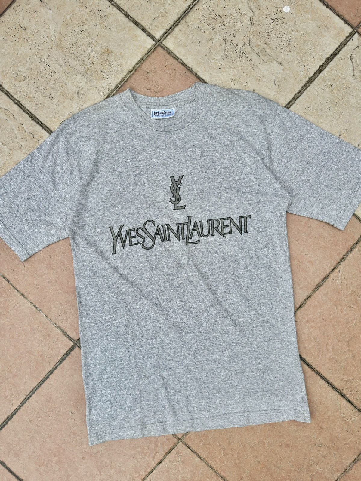 Designer × Vintage × Yves Saint Laurent Vintage Yves Saint Laurent Tshirt Size US M / EU 48-50 / 2 - 2 Thumbnail